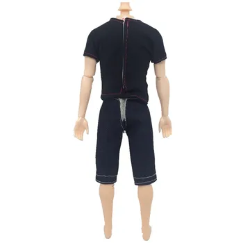 Besegad 5Sets Moda Mini Bărbați Papusa Casual Uzura Papusa Topuri Pantaloni Sacou Pantaloni Costume de Haine Accesorii pentru Barbie Ken Jucărie