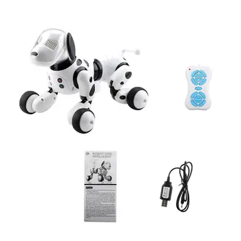 Câinele Robot Electronic Pentru Animale De Companie Câine Inteligent Robot De Jucărie 2.4 G Wireless Smart Vorbesc Telecomanda Copii Cadou Pentru Ziua De Nastere