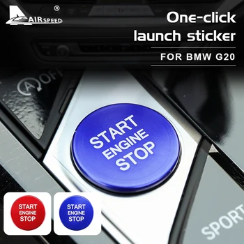 AIRSPEEF pentru BMW G20 Accesorii de Aprindere Dispozitiv Multimedia Buton Capac Volan Autocolant Logo-ul Insigna Embleme Inel Decorativ