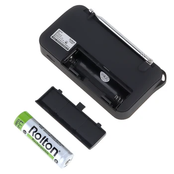 Rolton W405 Portabil TF Card USB Mini FM Vârstnicul Difuzor Radio cu Display LCD Subwoofer MP3 Player/Torch Lampă/Verifica