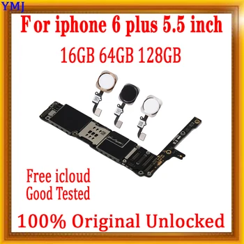 Deblocat placa de baza pentru iphone 6 plus placa de baza 16GB 64GB 128GB original Logica bord fără / cu ID-ul touch pentru iphone 6P