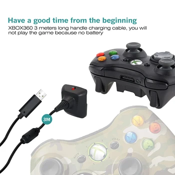 Bonacell 2x 2200mAh Acumulator+Încărcător Cablu pentru Xbox 360 Wireless Controller de Joc Gamepad-uri Baterie Pack Xbox 360 Bateria L30