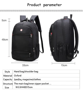 Bărbați impermeabil de afaceri de 15 15.6 inch laptop rucsac de călătorie bagpack mochila studenții militari școală back pack saci noi