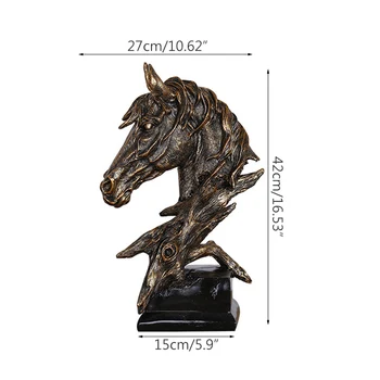 Cap de cal Abstract Sculptura in Miniatura Figurina Decor Acasă Accesorii pentru Acasa, Birou Statui pentru Decorarea Cal Statuie