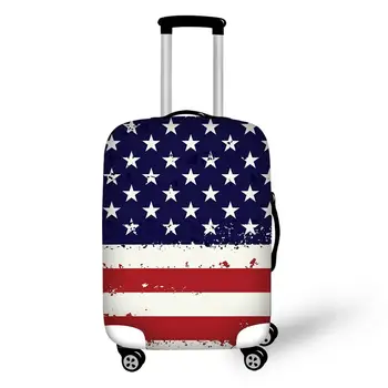 Steagul American Dungi Colorate Valiză Trolley Caz Capacul de Protecție S/M/L portbagajului se Aplică Pentru 18