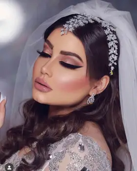 Moda Nunta de Lux Frizură, Dubai Mireasa Frizură ASNORA Nou Mare Nuntă Regală Frizură Coroana de sex Feminin Bijuterii A00926