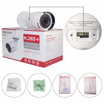 Hikvision 8MP Camera de Securitate de Camera de Supraveghere DS-2CD2085FWD-am 8MP Glonț CCTV Camera IP H. 265 IP67 POE
