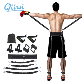 Dr. Qiiwi 35LB Fitness Sări Antrenor Picior Bandă de Rezistență Set Box Exercițiu Centura pentru a Sari de Formare Antrenament Viguros Benzi