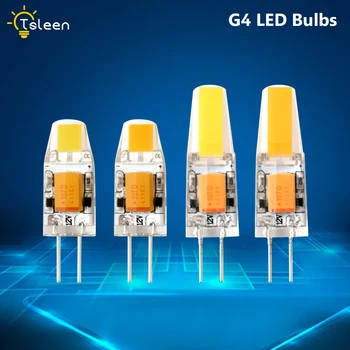 8Pcs/lot Lampada Lampa LED G4 12V 3W 6W Bombillas Bec LED G4 AC DC 12V COB Lumina Înlocui cu Halogen lumina Reflectoarelor Candelabru