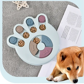 Puzzle câine Jucării de a Crește IQ-ul Interactiv Lent de Distribuire de Hrănire Formare de Câine de Companie Jocuri Alimentator Pentru Mediu Mic Cățeluș Câine