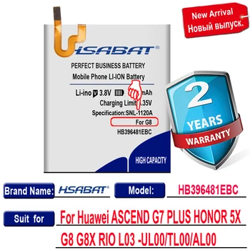 HSABAT HB396481EBC 4900mAh Acumulator pentru Huawei ASCEND G7 PLUS HONOR 5X G8 G8X RIO L03 -UL00/TL00/AL00