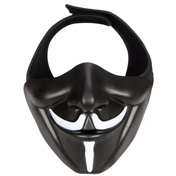 V De La Vendetta Jumătate Masca Halloween Cosplay Măști De Partid Tactice Airsoft Paintball Shoooting Măști Anonymous Groaza Smiley