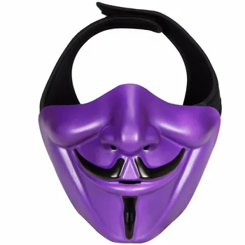 V De La Vendetta Jumătate Masca Halloween Cosplay Măști De Partid Tactice Airsoft Paintball Shoooting Măști Anonymous Groaza Smiley