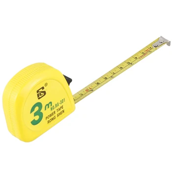 3 metru retractabil galben bandă de măsurare, din oțel, pentru măsurători