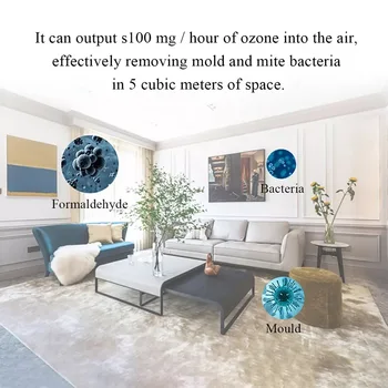 DC5V Ozon Generator de Ioni Negativi Purificator de Aer de Încărcare USB Pentru Toaletă de animale de Companie Deodorante de Cameră