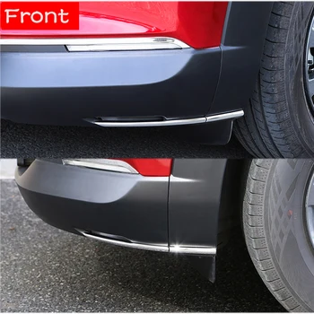 Mașini de Oțel Inoxidabil din Față și din Spate Colț Fâșii de Protecție de Acoperire Tapiterie Decorative pentru Mazda CX30 CX-30 2020 2021 Accesorii Auto