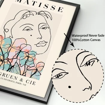 Matisse Abstractă Nordic Epocă Poster Semn De Pace Nor Wall Art Print Panza Pictura Pe Perete Poza Pentru Living Decorul Camerei
