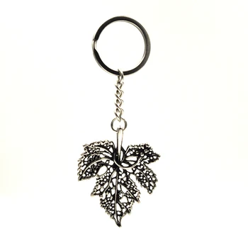 Noua declarație de frunze breloc 316L oțel titan pandantiv din oțel inoxidabil cheie ring lanț moda bijuterii accesorii cadouri pentru bărbați
