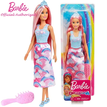 Original Papusa Barbie Parul Cret Shimmer Stil Jucărie Set Fata Printesa Schimbat Acasa Jucarii Cadou Cutie de Păpuși pentru Fete GBK24