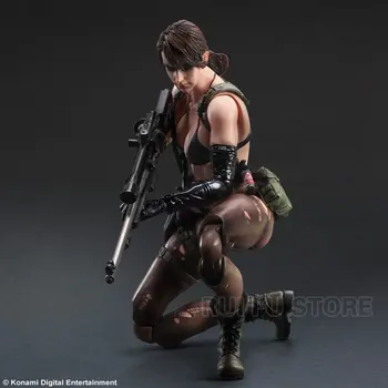 Juca Arte 27cm Metal Gear Liniștită, Cifrele de Acțiune Super-Articulații Mobile Schimbare Fata Fete Papusa de Colectie Personaj din Joc Statuie Jucărie