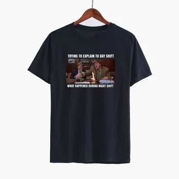 Sunfiz YF Încearcă să Explice Tura de Zi Scrisoarea Imprimate de Birou TV Show Unisex Bărbați Femei T-shirt Bumbac Casual Amuzant Hipster
