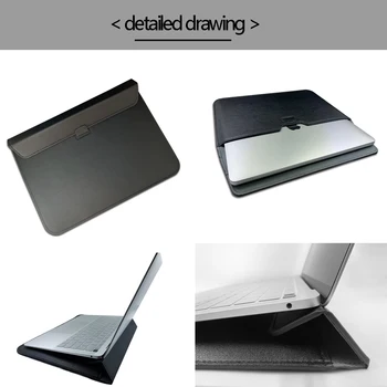PU Piele sac Sac de Maneca Laptop Caz Pentru Macbook Pro 16 A2141 2019 Aer Pro 13 Retina 11 12 13 15 Notebook Portabil Acoperi