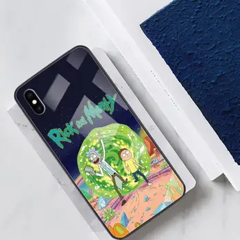 Amuzant Rick Desene animate Morty Telefon de Sticlă Cazul carcasa din Spate Pentru IPhone 12 11 Pro Max Cazuri XR XS 7 8 Plus Accesorii Carcasa