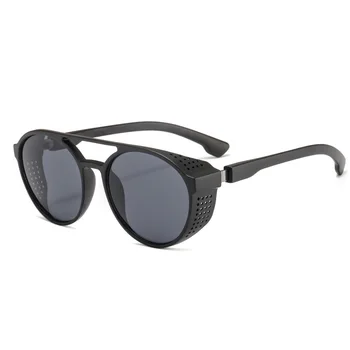 Nouă bărbați ochelari de soare din plastic + metal cadru rotund ochelari de moda doamnelor ochelari de soare brand clasic de conducere de noapte viziune ochelari de protecție