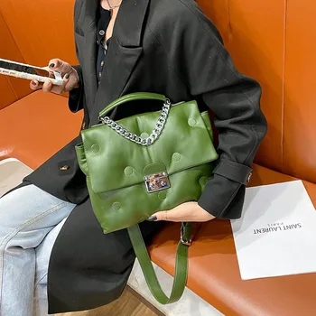 Faimosul brand geanta femei 2020 iarna noi versiunea coreeană a spațiului de bumbac de mare capacitate de sex feminin sac portabil sac de mesager