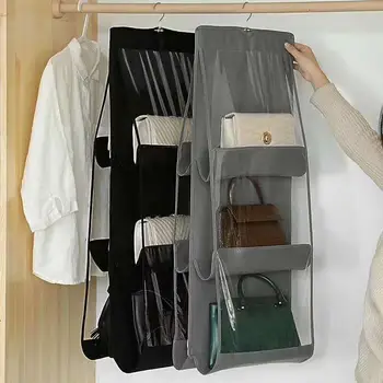 Dublu pâine sac sac de depozitare stil Japonez agățat haine agățat sac textil sac de praf pe perete geanta