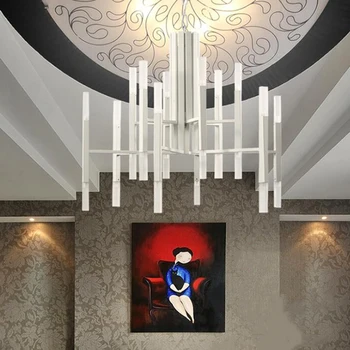 Nordic postmodernă a DUS la art villa candelabru cameră de zi hol, restaurant aur candelabru personalitate creatoare lumini tub