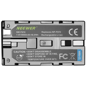 Neewer 2 Bucati 6600mAh Înlocuire Baterie Li-ion pentru Sony NP-F970 NP-F970 NP-F960 NP-F975 NP-F570 NP - F750 NP-F770