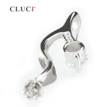 CLUCI femei bijuterii charm pandantiv 23.5*7.5 mm frumos argint 925 pandantiv accesorii pentru BRICOLAJ perla pandantiv SP143SB