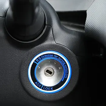 Jameo Auto cu Led-uri Auto Aprindere Cheie Inel Decor Acoperire Autocolant Auto pentru Ford Fiesta MK7 Ecosport 2012 - 2016 Accesorii