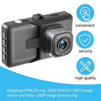 3 Inch DVR 120 de Grade Unghi Larg de Bord Cam Dual Lens 1080P Masina Digital Video Recorder Cu Funcția Viziune de Noapte