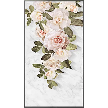 Nordic Proaspete de Trandafiri Roz panza pictura alb postere de imprimare de frumusete modern decor de perete de arta imaginile pentru camera de zi dormitor culoar