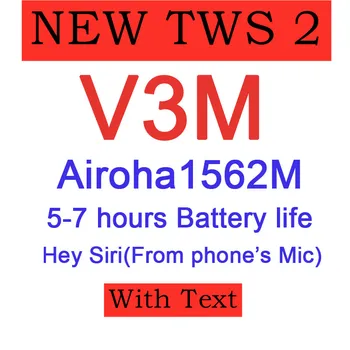 [NOU]V3M Airoha 1562M Căști Bluetooth Suport Hei siri/Asculta Live/Audio Împărtăși Munca cu IOS14 Pavilioane Wireless PK W1 S1