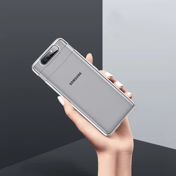 Pentru Samsung Galaxy A80 Caz Transparent Placare Cover Galaxy A80 Caz Nou De Creație Culoare Solidă Samsung A80 Anti Toamna Coque Funda