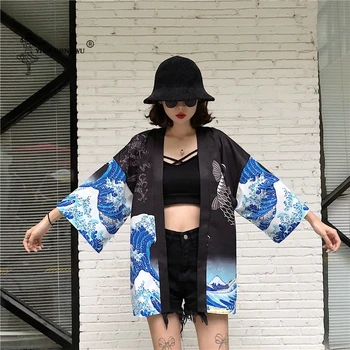 Kimono Japonez Haine De Vară Pe Plajă Cămăși Tradiționale Femeie Harajuku Sus Cardigan Vrac Casual Din Asia Costum Yukata Haina Japonia