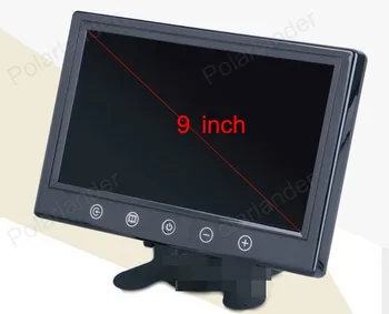 Auto monitor 9 inch Culoare TFT LCD cu 2 intrare Video tv LCD vehicul auto monitor ecran mic pentru mers inapoi, parcare, camera de rezervă