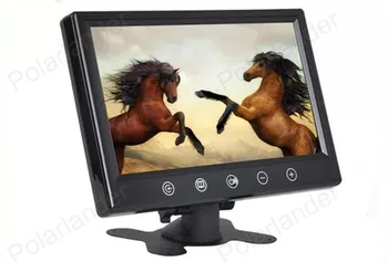Auto monitor 9 inch Culoare TFT LCD cu 2 intrare Video tv LCD vehicul auto monitor ecran mic pentru mers inapoi, parcare, camera de rezervă