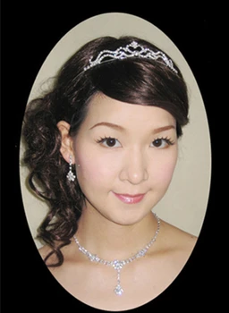 Nunta Bal de bine petrecerea printesa Fata de Flori Mireasa perle de cristal coroanei și tiara cu Bandă de susținere bandaj pe cap de bijuterii accesorii