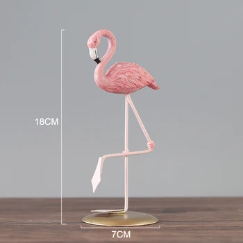 Nordic Creative Rășină Flamingo Figurine Decor Acasă Birou, Dormitor, Camera De Zi Decor Birou Mic Ornament Accesorii