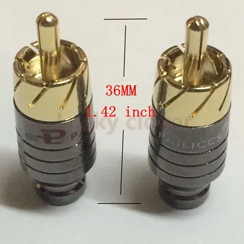 10buc Pailiccs Cupru RCA Plug Placat cu Aur Audio-Video Adaptor Conector