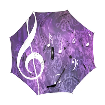Notă De Muzică Windproof Inversat Pliere Dublu Strat Inversă Chuva Umbrela Femei De Sine Sta Protecție Ploaie C-Cârlig Mâinile Pentru Masina