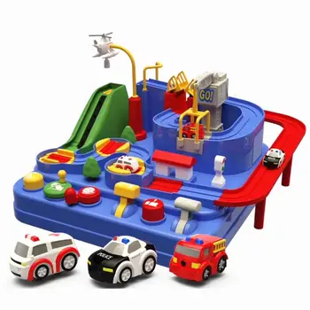 Inteligente Roți de Parc si de a Invata Deluxe Garage - Mini Trage Înapoi Mașină de Jucării,2019 Nou Concept de Masina Mare Aventura Urmări Jucărie pentru Copil