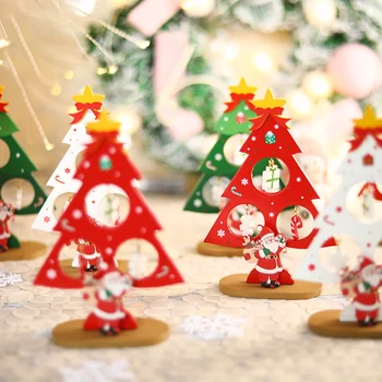 Copii Brad de Crăciun Artizanat lucrate Manual Ornamente de Crăciun Scena Layout Decoratiuni pentru Casa Masa Decor de Vacanță xx121