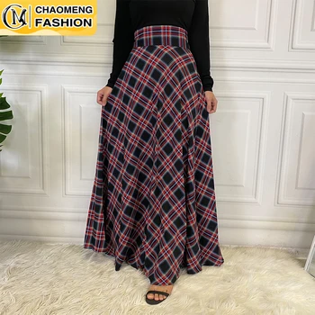 Abaya Dubai Carouri Cu Talie Înaltă Glezna Musulman Moda Fusta Lunga Jupe Femme Elegant Turcia Maxi Islam Îmbrăcăminte De Modul Rochie Casual