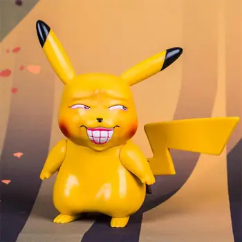 TOMY Pokemon amuzant Amuzant Ciudat Pikachu Bulbasaur Charmander Veveriță PVC Anime Acțiune Figura Model de Păpușă Jucărie pentru Copii Cadouri