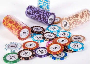 25pcs Coroana Chips-uri de Poker în Lut Foaie de Fier Autocolant Casino Jetton Texas Hold ' em Poker Joc de monede